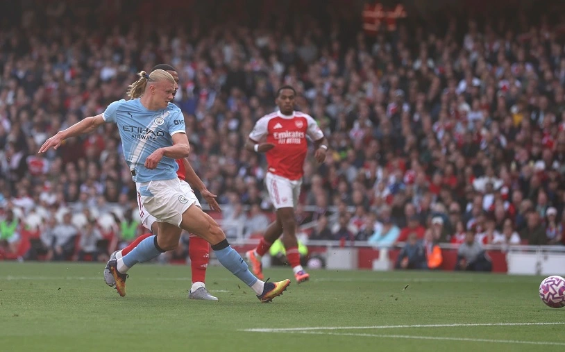 Haaland mở tỷ số ở đại chiến Arsenal vs Man City